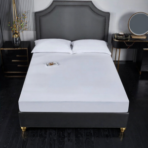 Rèm Giường Bông Sateen 100% Cotton Trắng