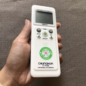 Điều khiển máy lạnh đa năng Chunghop k-1038 - Tặng kèm pin hàng loại tốt - Remote từ xa đa năng K-1038 mot da nang chunghop k-1038