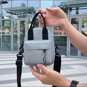 Túi đeo chéo mini HULI Nam Nữ Vải Chất Lượng Xách Tay Đeo Chéo Đi Chơi Du Lịch Hàn Quốc T20