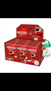 เนสกาแฟ กาแฟสำเร็จรูปผสมกาแฟคั่วบดละเอียด เรดคัพ 40 ก. แพ็ค 24
