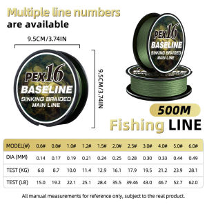 MATEER X16 Strands PE Braided Fishing Line 300/500/1000M Ultra Multifilament Fishing Line Super Smooth Carp Fishing Line Pesca