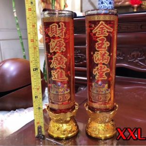 High Quality Red Yellow White Jelly Candles: Chinese Gel Glass Candles