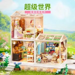 Rolife Super World Countryside Series DIY Mini House Model Building Blocks Childrens Gift Girls Style Assembly Toy Model