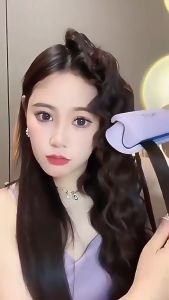 French Egg Roll Hair Curling Iron 32mm Deep Wave Hair Curler Adjustable Splint Fast Heating Volumizing Perm Styling Tools for Womens Girls