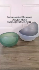 Tempat Cuci Beras Monochrome Rice Washer Wadah Saringan Baskom Saringan Cuci Beras Sayur dan Buah Genki Market