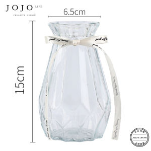 JOJOS L. PD.Camel Modern Simplicity Glass Flower Vase Transparent Hydrangea Decoration Luxury Sensation Desktop Ornament