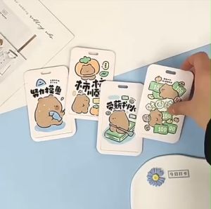 Dây đeo thẻ bao đựng thẻ học sinh thẻ tên sinh viên CAPYBARA - VPP Thiên Ái TA054