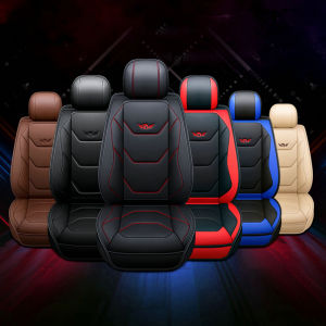 MOCHA 1Set Car Seat Cover Full Car Leather Seat Covers Cushion PU Leather Protetor Universal Fit for Most Cars