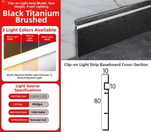 MOLISAI | Metal LED Strip Kick Plate Light