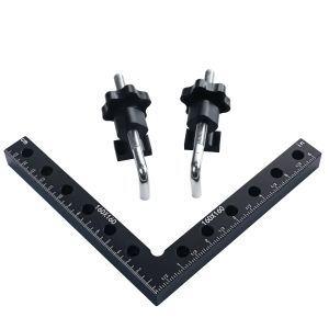 90 Degree Positioning Squares Right Angle Clamps -Aluminum Alloy Fixing Clip - Woodworking Carpenter Corner Clamping Square Tool