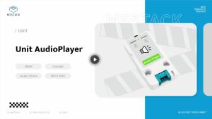 M5Stack | M5Stack AudioPlayer MP3 Module - N9301 Audio Decoder Chip 3.5mm Jack 32GB microSD UART for Arduino/STEM/Smart Home