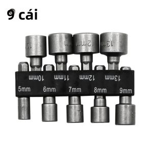Bộ Ổ Cắm Lục Giác 5mm-13mm Bộ Vặn Đai Ốc & Mũi Vặn Vít Cho Cờ Lê Cầm Tay Và Dụng Cụ Điện 9/14 CÁI 5mm-13mm