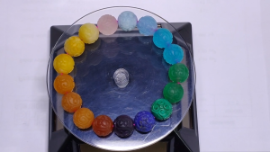 สร้อยข้อมือหินสีรวมแกะสลัก