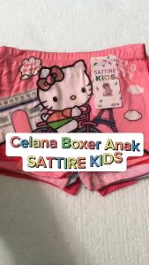 6 Pcs Celana Dalam Segia Empat Boxer Anak Cewe Perempuan Motif Lucu LOL Frozen Merk Satire Kids