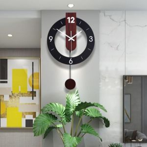 💥Dream Best🔥 Creative Modern Decorative Swing Wall Clock Stylish Quartz Wall Clock Silent Large Fashion Clocks For Home Living Room Office Bedroom 40*60cm