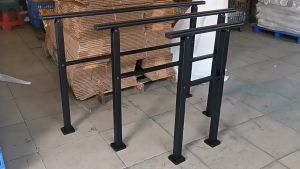 Stair Handrail Cast Iron Bay Window Railing Loft Guardrail Handrail Staircase 2-5 Steps