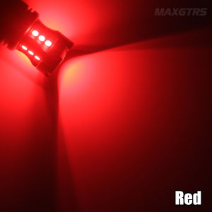 MAXGTRS | 2Pcs P21W BA15S 1156 LED Light 7506 BAY15D 1157 P21/5W LED Bulbs White Car Parking Position Reverse Lights DRL