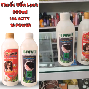 Thuốc Uốn Lạnh 126 XCITY - 16 POWER 500ml uốn lạnh dạng nước nhanh xoăn và siêu dưỡng.