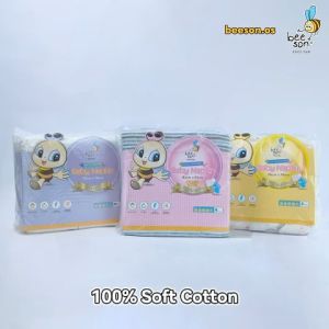 Beeson Kain Lampin / Soft & Comfortable Washable Baby Basic Napkin - White (10 Pcs/76 x 76cm)