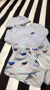 SET ชุดว่ายน้ำเด็ก 3 ชิ้น พร้อมส่งจากไทย ครบจบในเซ็ตเดียว! UPF50+ กันยูวี 100% (SW300)