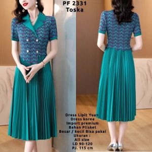 Dress plisket/Dress premiumm/Dress Korea Al21k