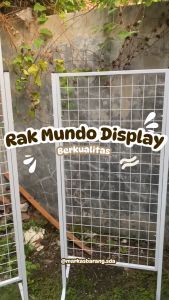 [Ekstra Packing] Rak Mundo Berdiri Set Kaki Ukuran 90x150cm Free Gantungan Tebal