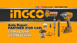 INGCO 20V IMPACT WRENCH 400NM + WORKLIGHT COMBO SET COSLI23048