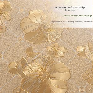 Defasilk | Floral Transparent Durable Waterproof Heat-Resistant Plastic Tablecloth