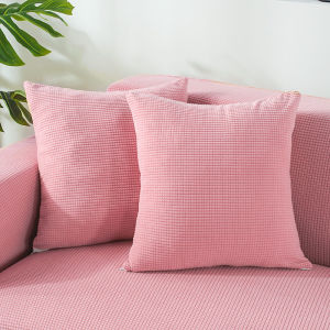 สไตล์นอร์ดิก Office Square Plush ปลอกหมอนไม่มี Core ห้องนั่งเล่นเบาะรองนั่งสํานักงาน < Ne1> โมเดิร์นสีทึบบ้านสิ่งทอ