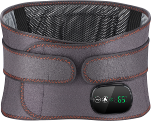 Hailicare | Heated Waist Belt Vibration Massage 3 Heat Levels 3 Modes 5000mAh Rechargeable Controller Pad Abdominal Lumbar Support Office