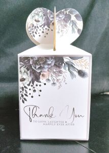 10pcs DIY Thank You Wedding Doorgift Box