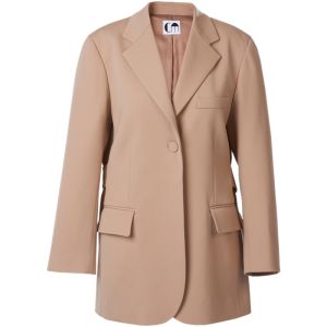 Commuter Fitted Camel Color Merino Wool Womens Blazer