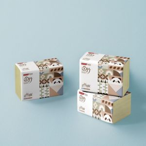 Gold Bamboo Modika Tissue Paper: 3 Layers 130 Sheets & 16 Packs Bamboo Pulp from Yibin Paper Industry