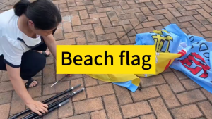 【Local delivery】Only Pole Beach Flag Advertising Flagpole Feather Flag Tear drop beach flag Customized Size