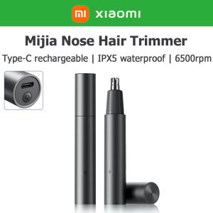 Xiaomi Mijia Electric Nose Hair Trimmer Rechargeable Portable Nose Trimmer Antibacterial Coating Painless Clipper IPX5 Waterproof 鼻毛修剪器