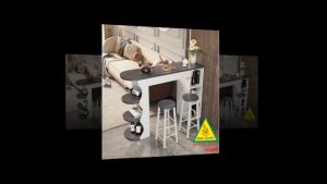Quầy bar mini quầy bar kiêm vách ngăn phòng khách nhà bếp 4VQB06 ( Không kèm ghế )- NỘI THẤT LẮP RÁP VIENDONGADV