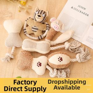 Squeaking Canvas Chew Toy for Dogs