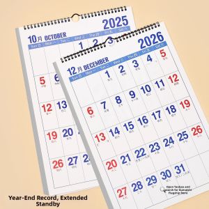 JIELI | Large Print Creative Wall Calendar with Monthly Planner