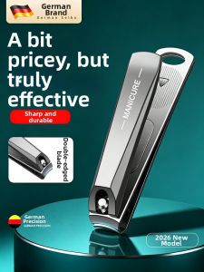 BAKULI | Nail Clippers Large Size Flat & Oblique Edge for Adults