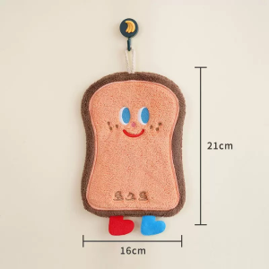 HOYAA Soft Absorbent Hand Towel for Kitchen Bathroom Aesthetic Design Hanging Hand Drying Towel