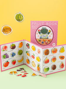 Quiet Tearable Magnetic Fruit Cognition Puzzle Toys