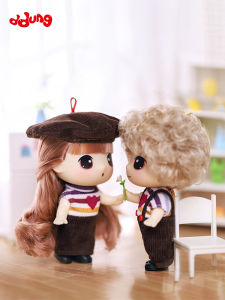 DDung Winter Own Doll Couple Clothes Replacement Joint Toy Pendant Valentines Day Gift Girlfriend 9cm Ceramic Doll