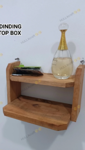 RAK STB (set top box)TEMPEL DINDING/RAK WIFI TEMPEL DINDING MULTIPUNGSI/Rak Tempat STB Set Top Box kayu mahoni tempel dinding