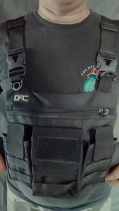 TAS DADA PRIA KEKINIAN TAS ROMPI TACTICAL NYAMAN DIPAKAI TAS SELEMPANG BAHU RIG BAG OUTDOOR