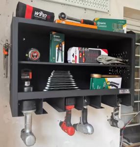 Tủ dụng cụ treo tường màu đen FABINA