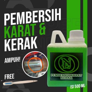 ISI 500 ML PEMBERSIH KARAT KERAK  BESI MESIN MOTOR FREE SIKAT