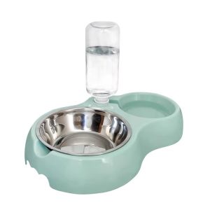 7o | Pet Feeding & Drinking Bowl Set Auto-Watering Anti-Tipping