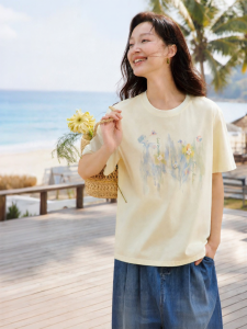 INMAN | Coolness Heavyweight Print Casual T Shirt