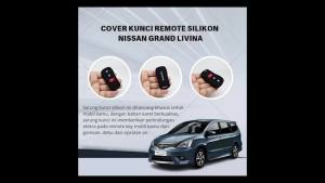 Silicon Cover Kunci Nissan Xtrail T30 T-30 Navara Grand Livina X-trail Kover Silikon Sarung Kondom Kunci Remote Mobil