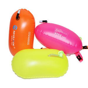 Outdoor Safe Swim Buoy for Open Water Inflatable Life Saving Swim Buoy PVC Inflated Air Drying Bag Drift Bag For Swimming Pool